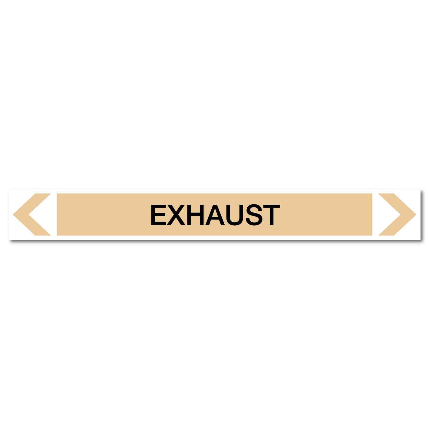 Gases - Exhaust - Pipe Marker Sticker