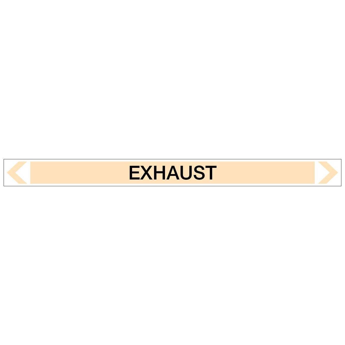 Gases - Exhaust - Pipe Marker Sticker