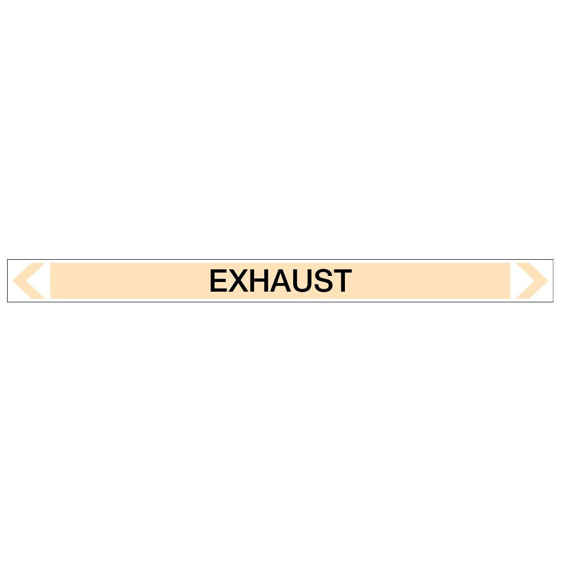 Gases - Exhaust - Pipe Marker Sticker