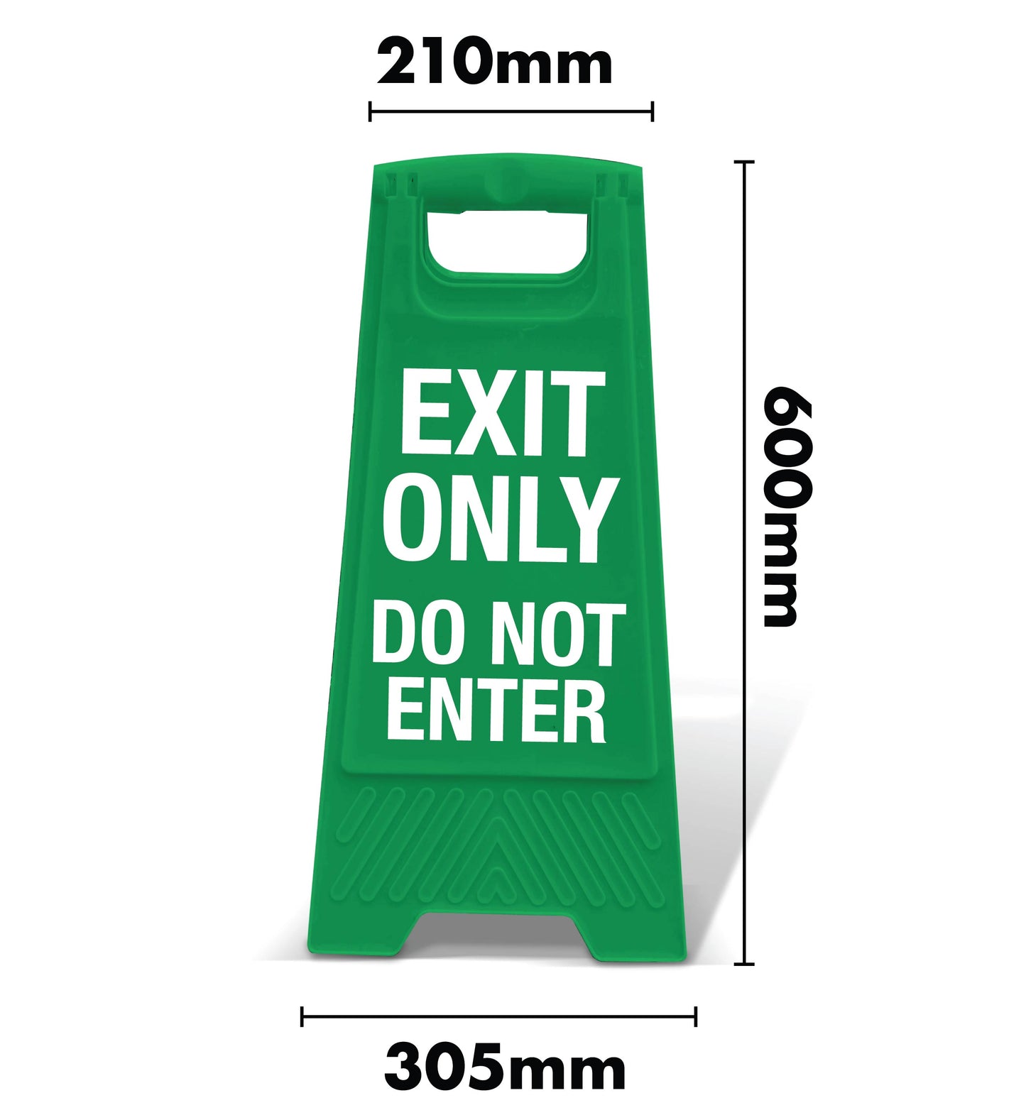 Green A-Frame - Exit Only Do Not Enter