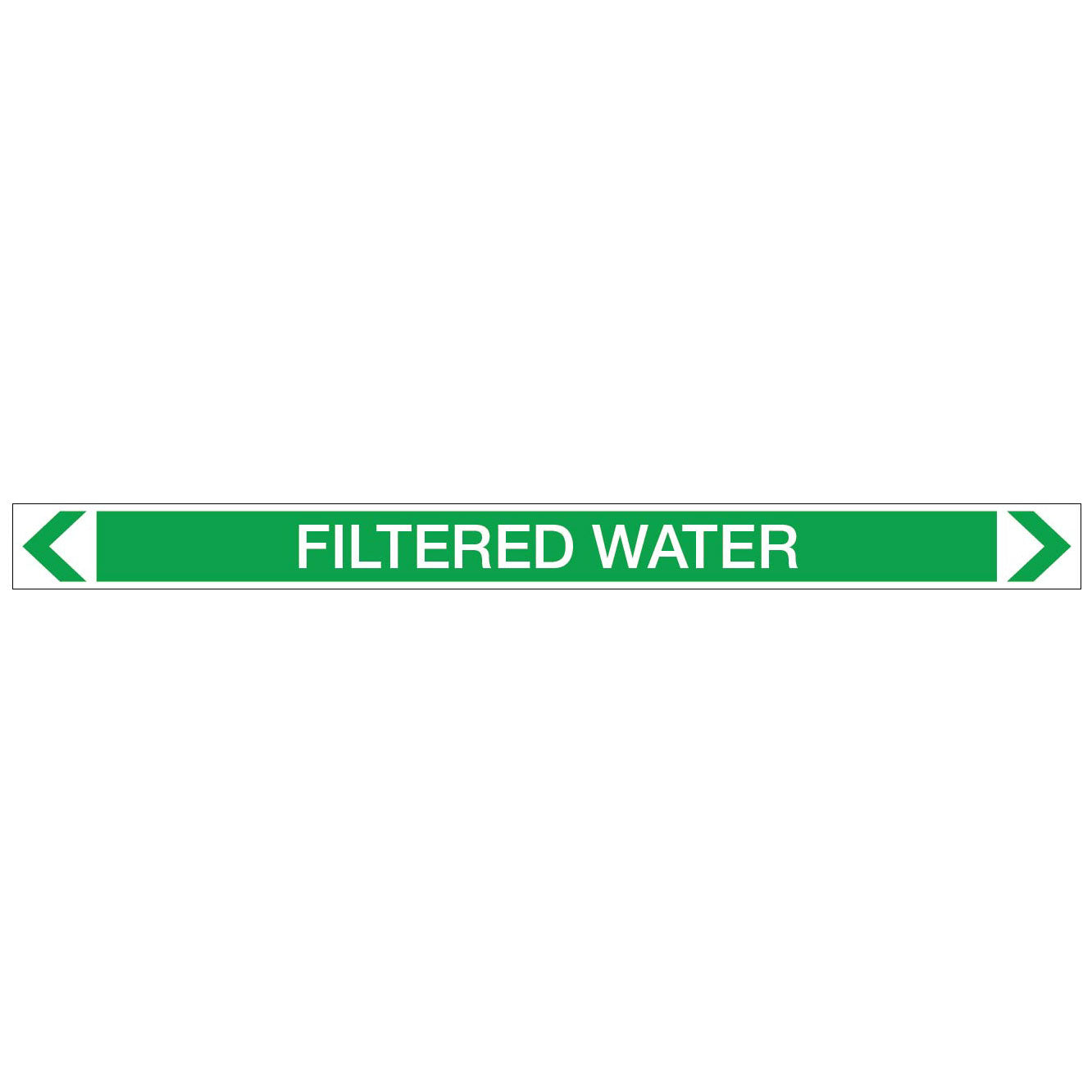 Water - Filtered Water - Pipe Marker Sticker
