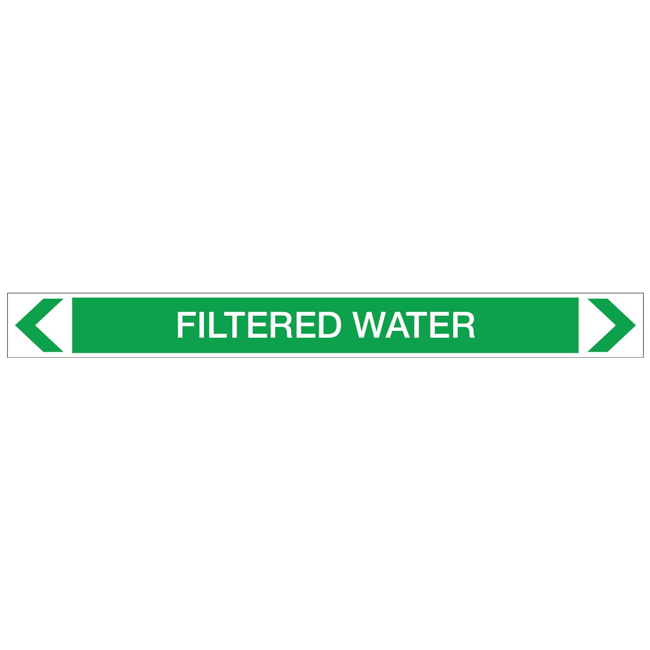Water - Filtered Water - Pipe Marker Sticker