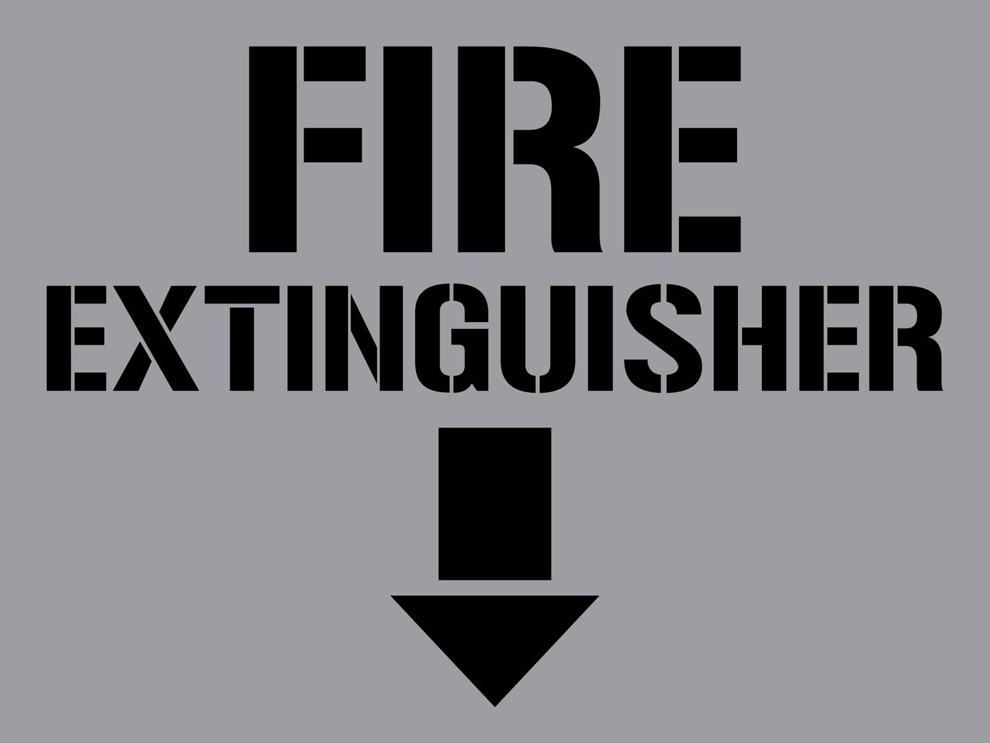 Fire Extinguisher - Aluminium Composite Stencil