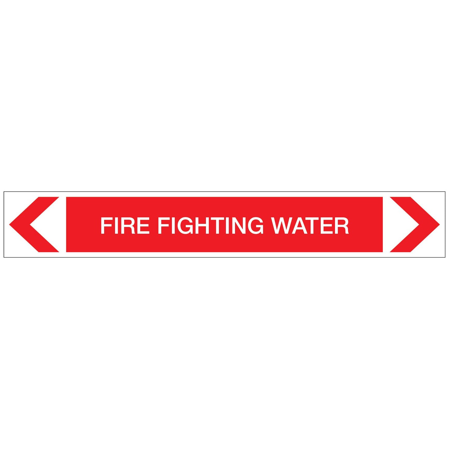 Fire Protection - Fire Fighting Water - Pipe Marker Sticker