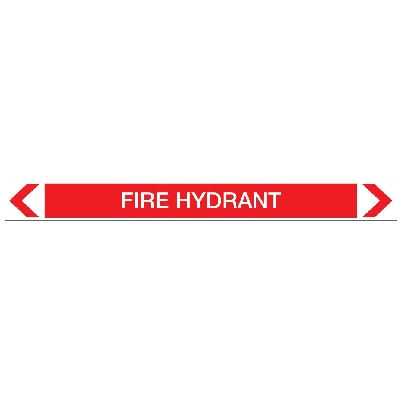 Fire Protection - Fire Hydrant - Pipe Marker Sticker