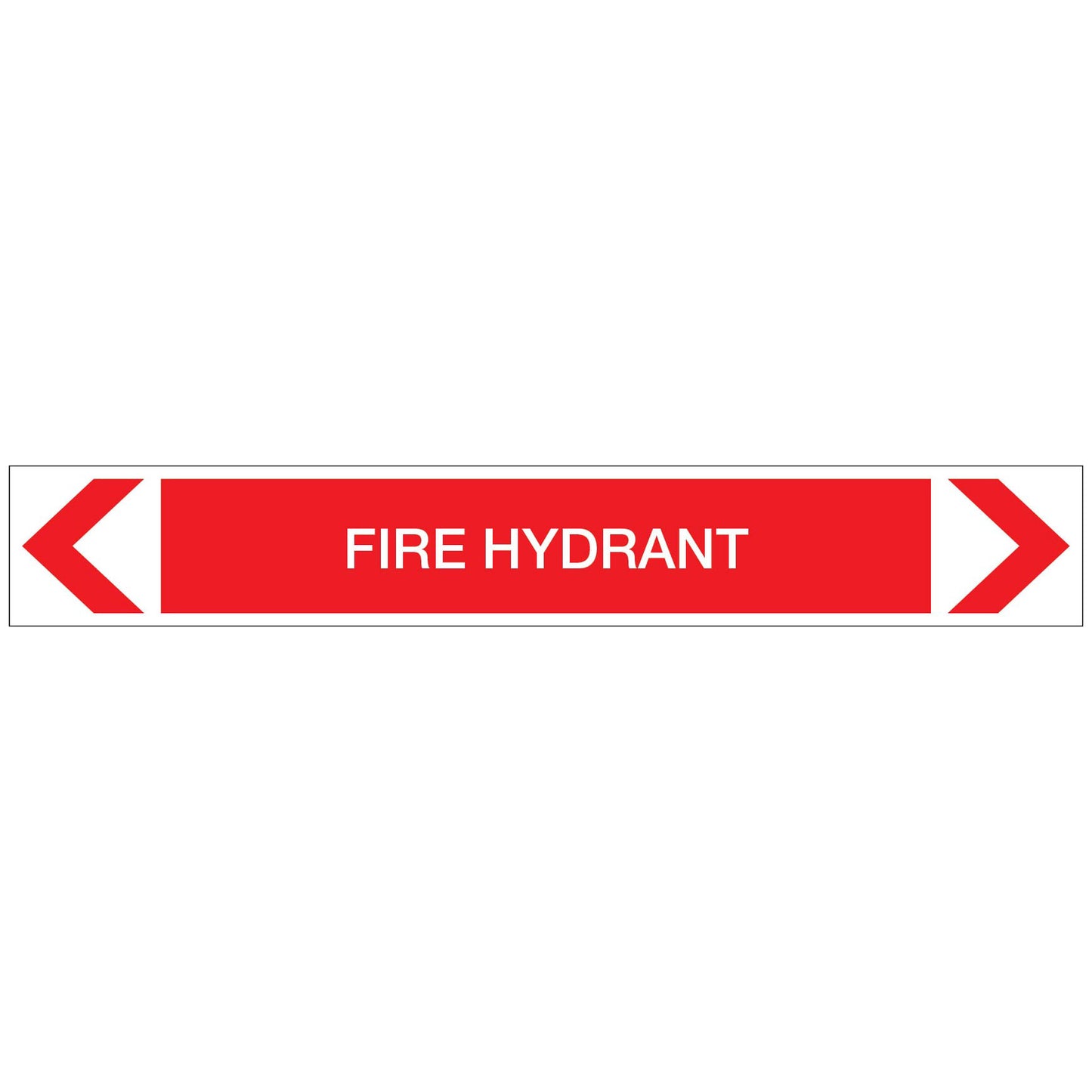 Fire Protection - Fire Hydrant - Pipe Marker Sticker