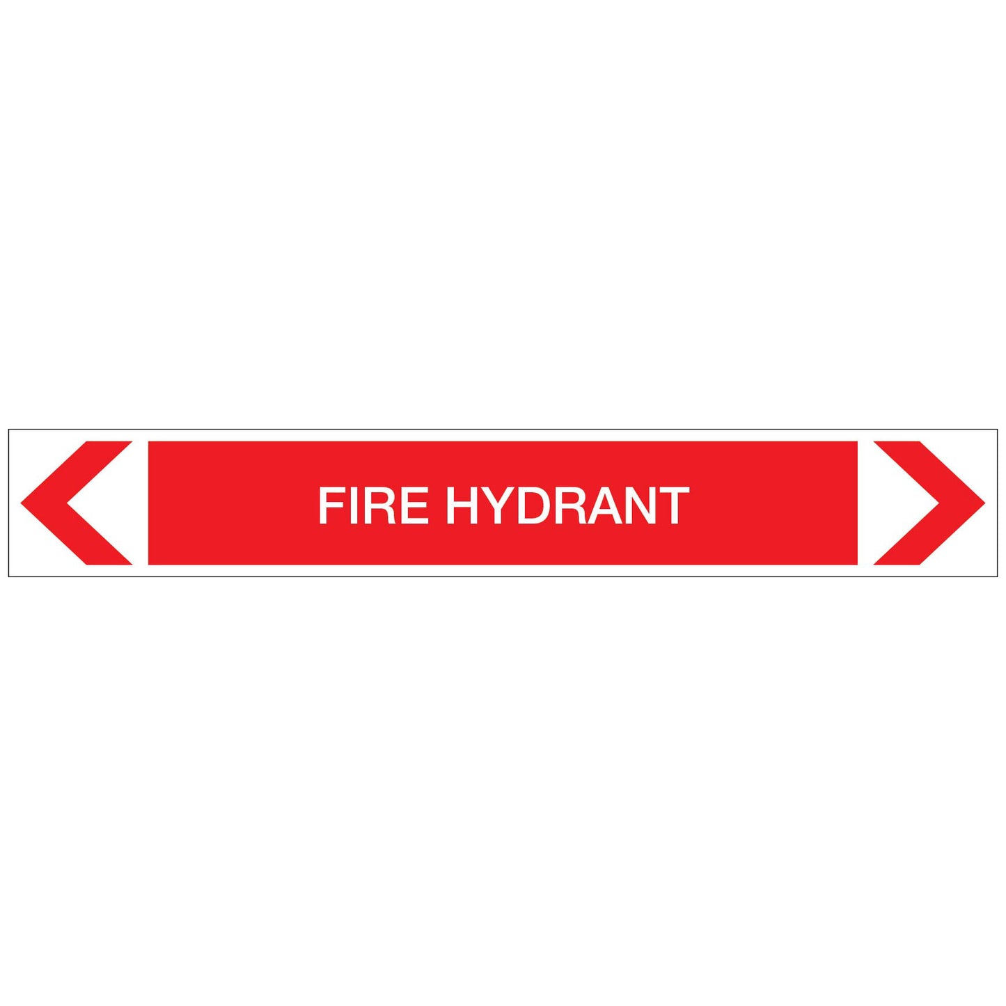 Fire Protection - Fire Hydrant - Pipe Marker Sticker