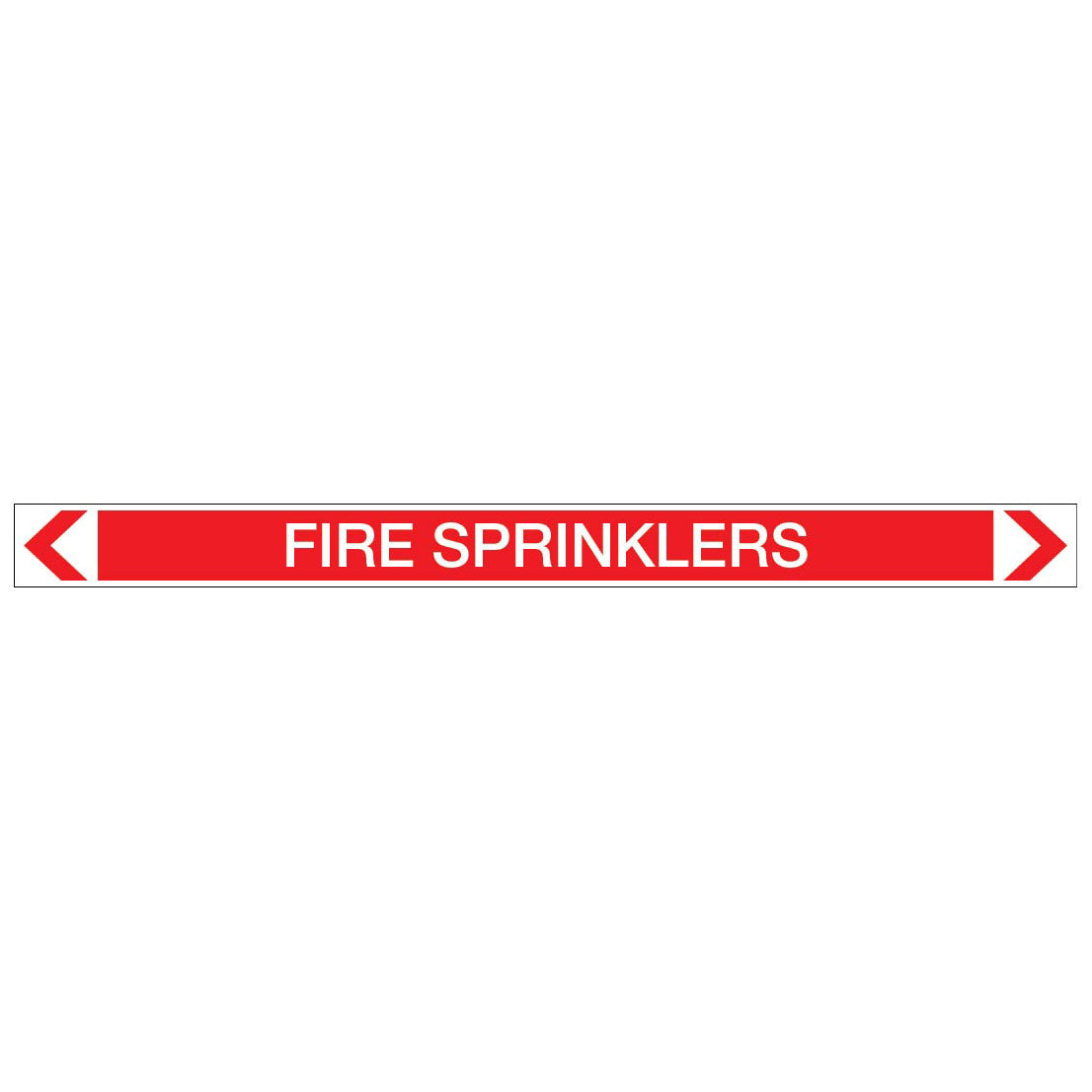 Fire Protection - Fire Sprinklers - Pipe Marker Sticker
