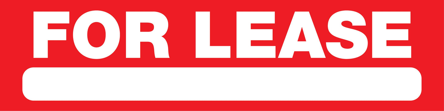 For Lease - Landscape Corflute Toblerone Signs