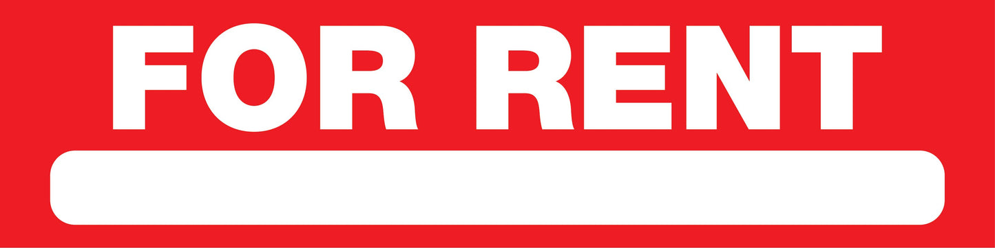 For Rent - Landscape Corflute Toblerone Signs