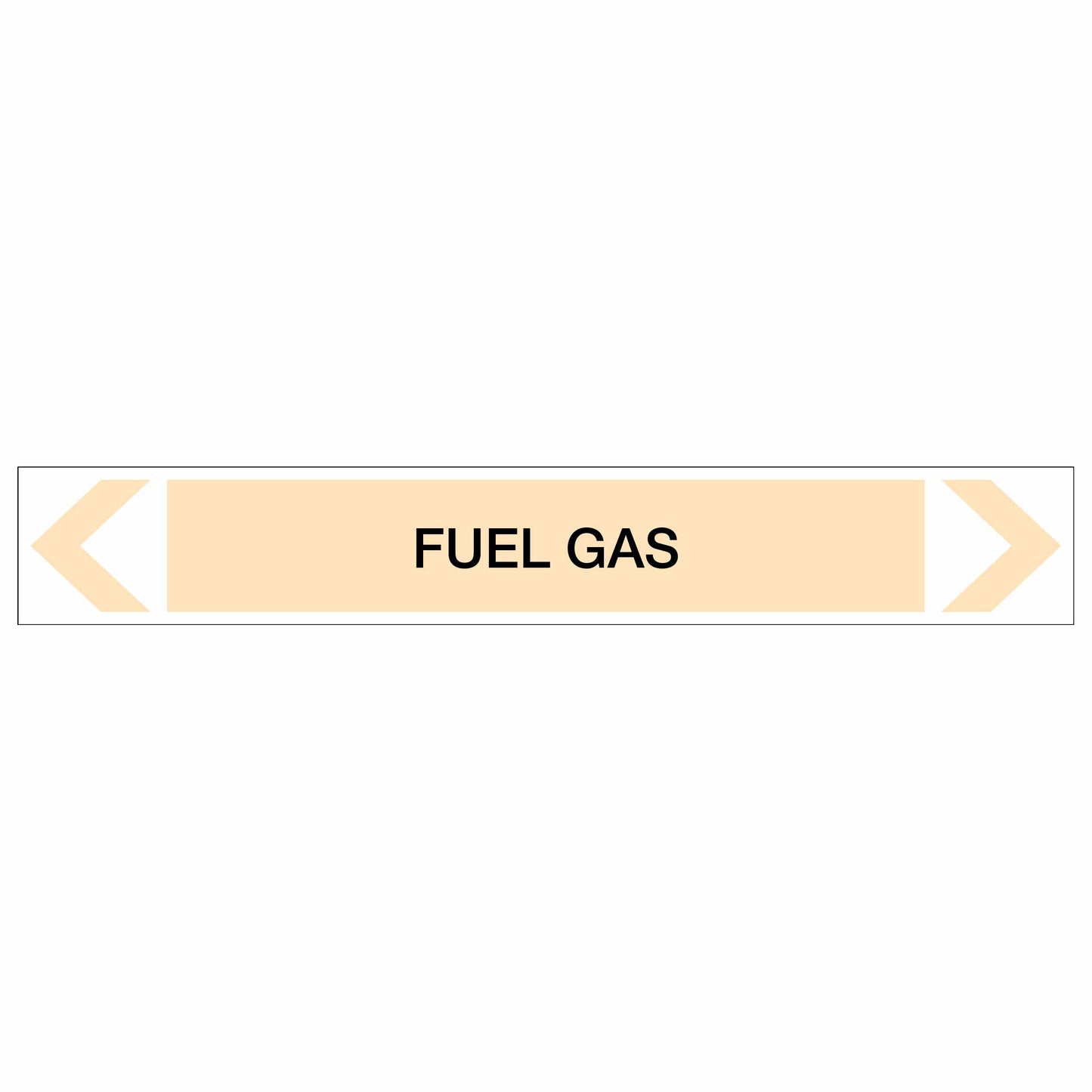 Gases - Fuel Gas - Pipe Marker Sticker
