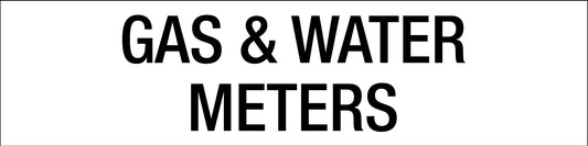 Gas & Water Meters - Statutory Sign