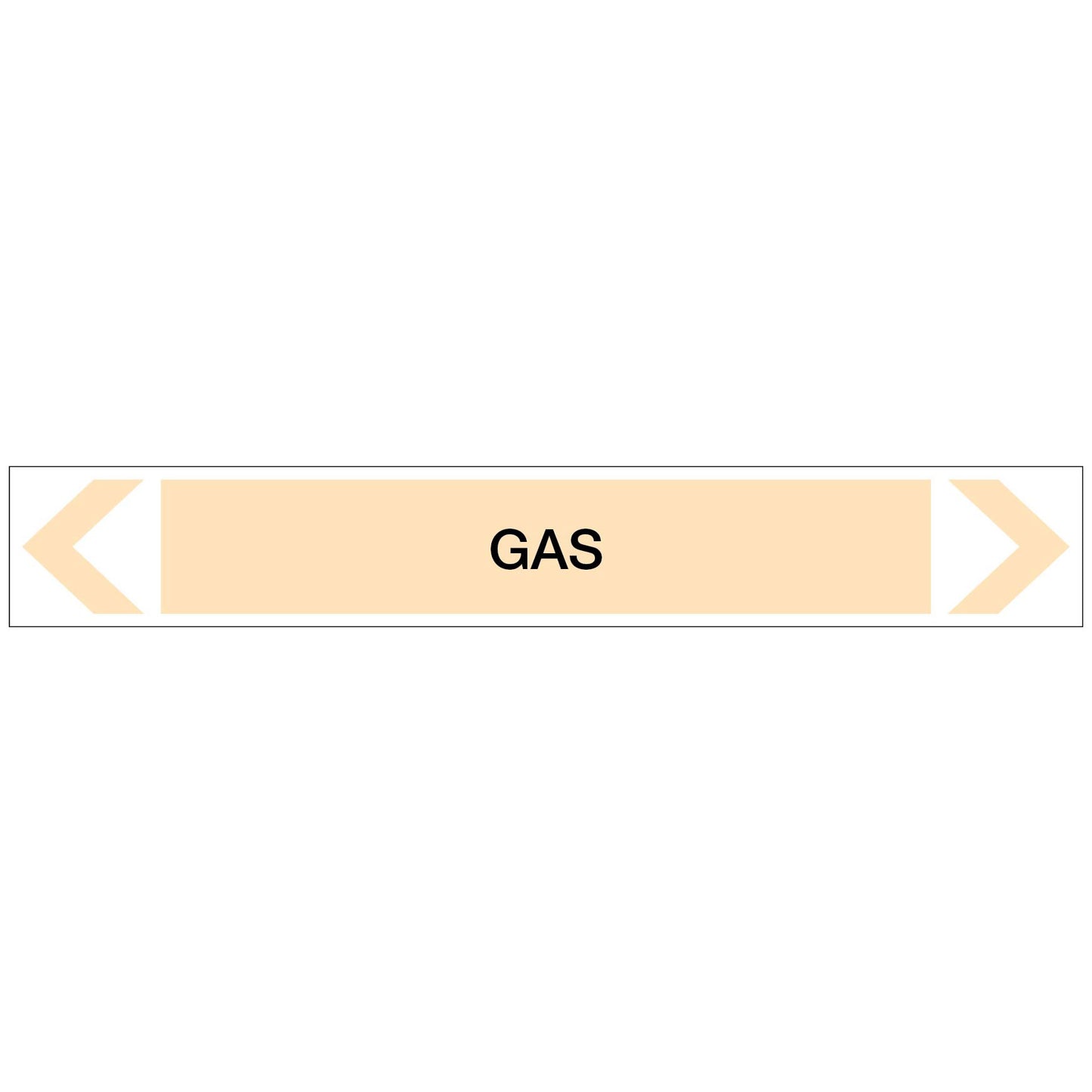 Gases - Gas - Pipe Marker Sticker