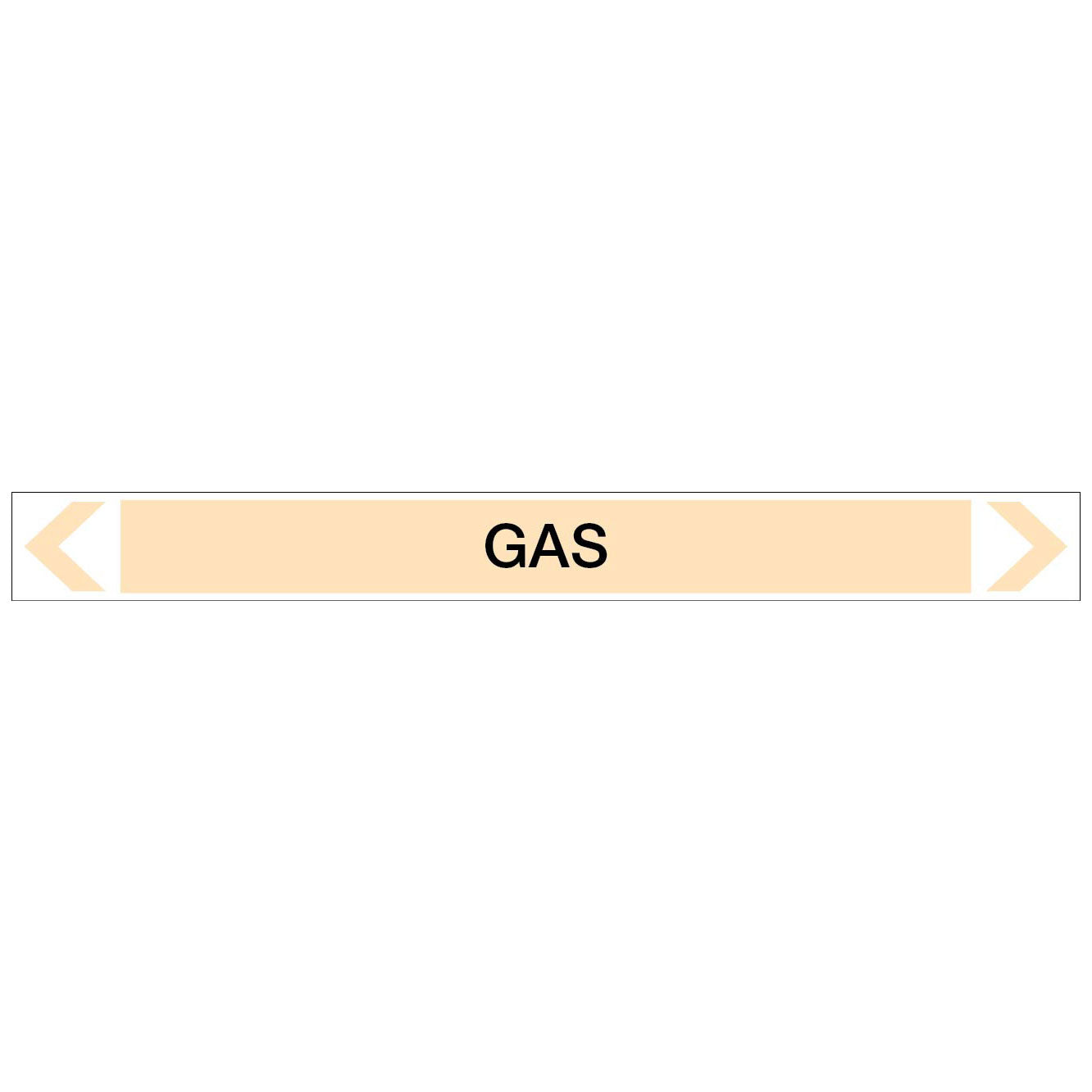 Gases - Gas - Pipe Marker Sticker