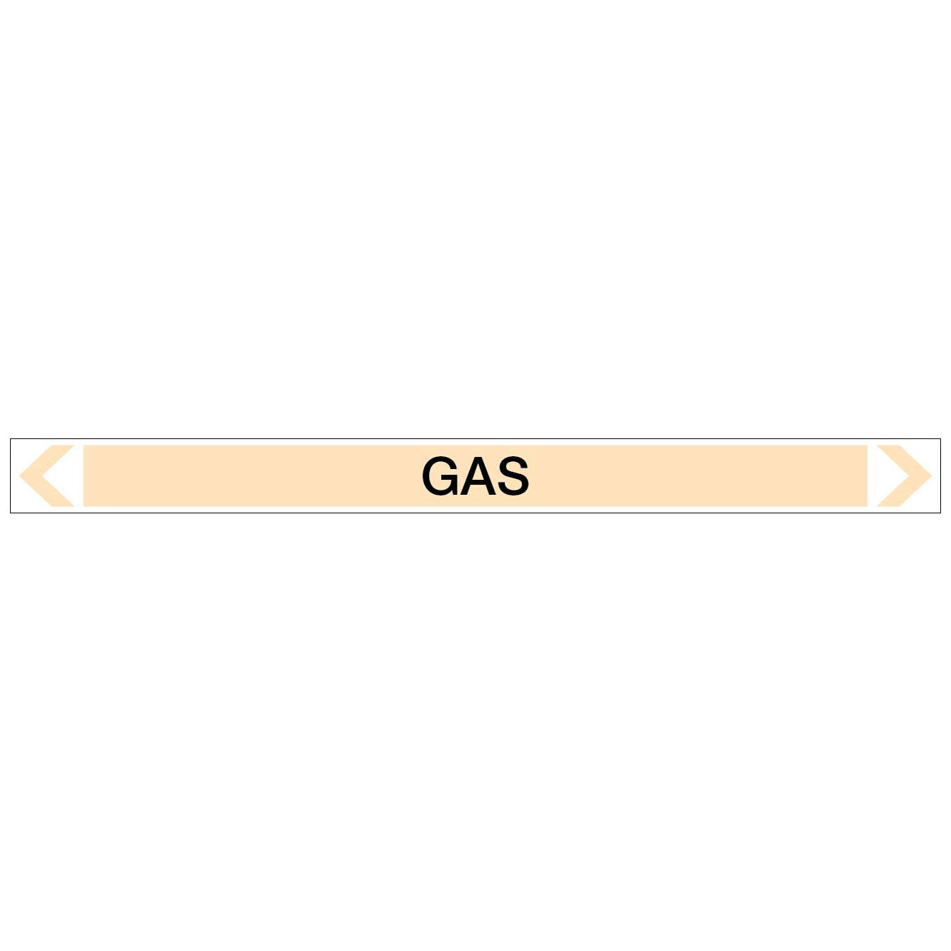 Gases - Gas - Pipe Marker Sticker