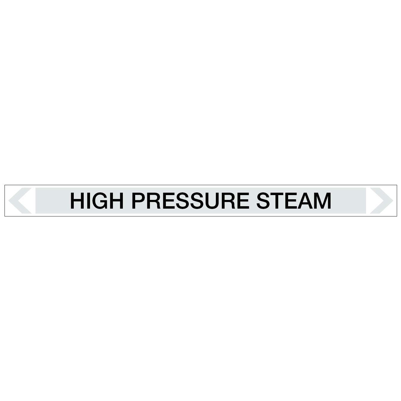Steam - High Pressure Steam - Pipe Marker Sticker