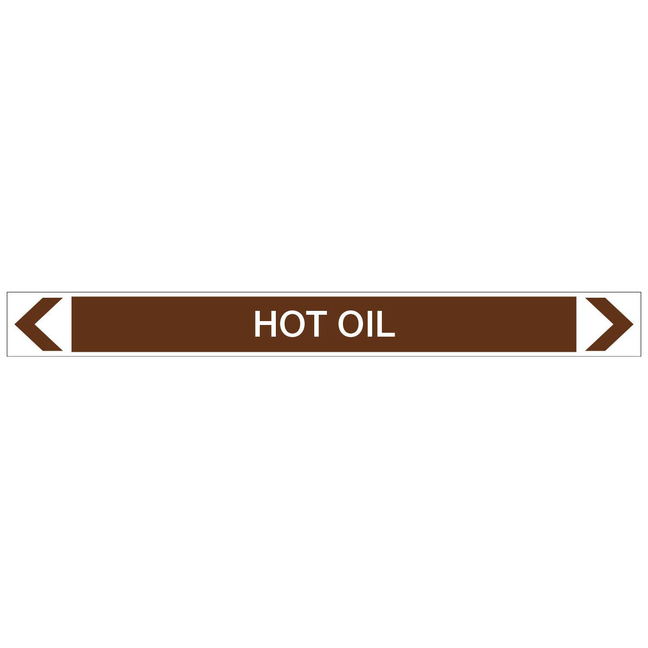 Oils - Hot Oil - Pipe Marker Sticker