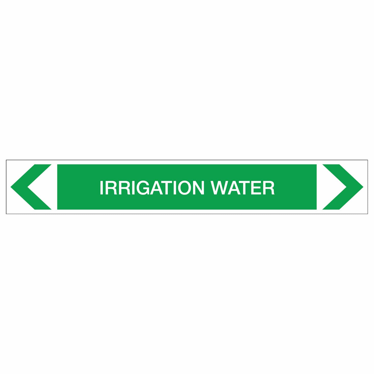 Water - Irrigation Water - Pipe Marker Sticker