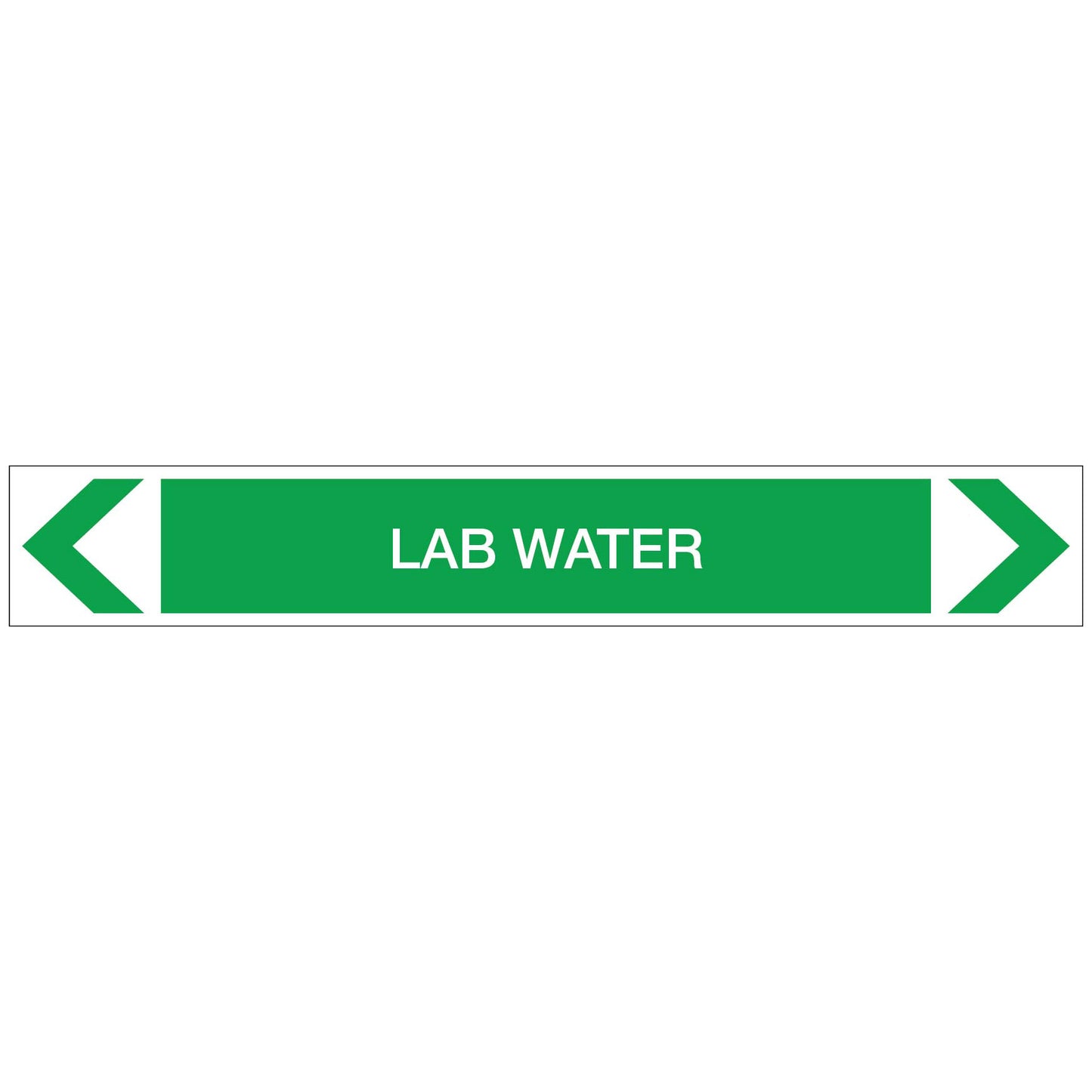 Water - Lab Water - Pipe Marker Sticker