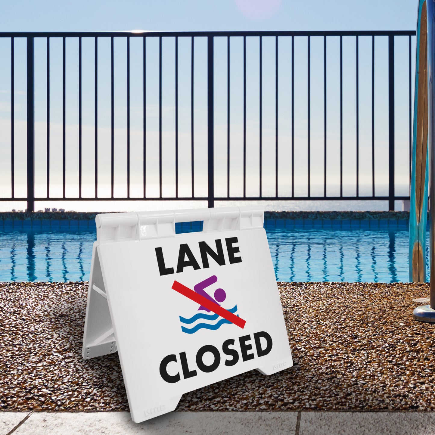 Lane Closed - Evarite A-Frame Sign