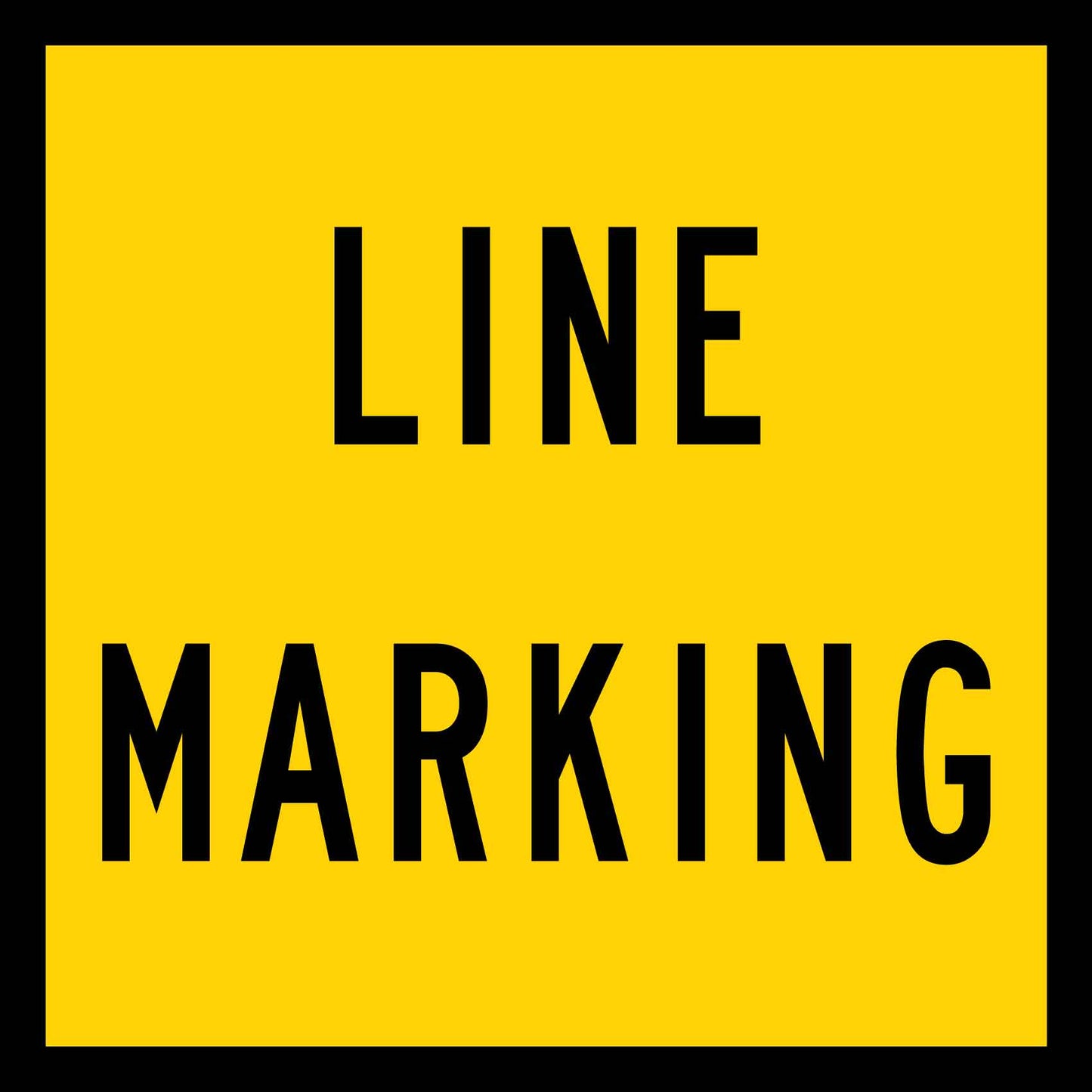 Line Marking Multi Message Traffic Sign
