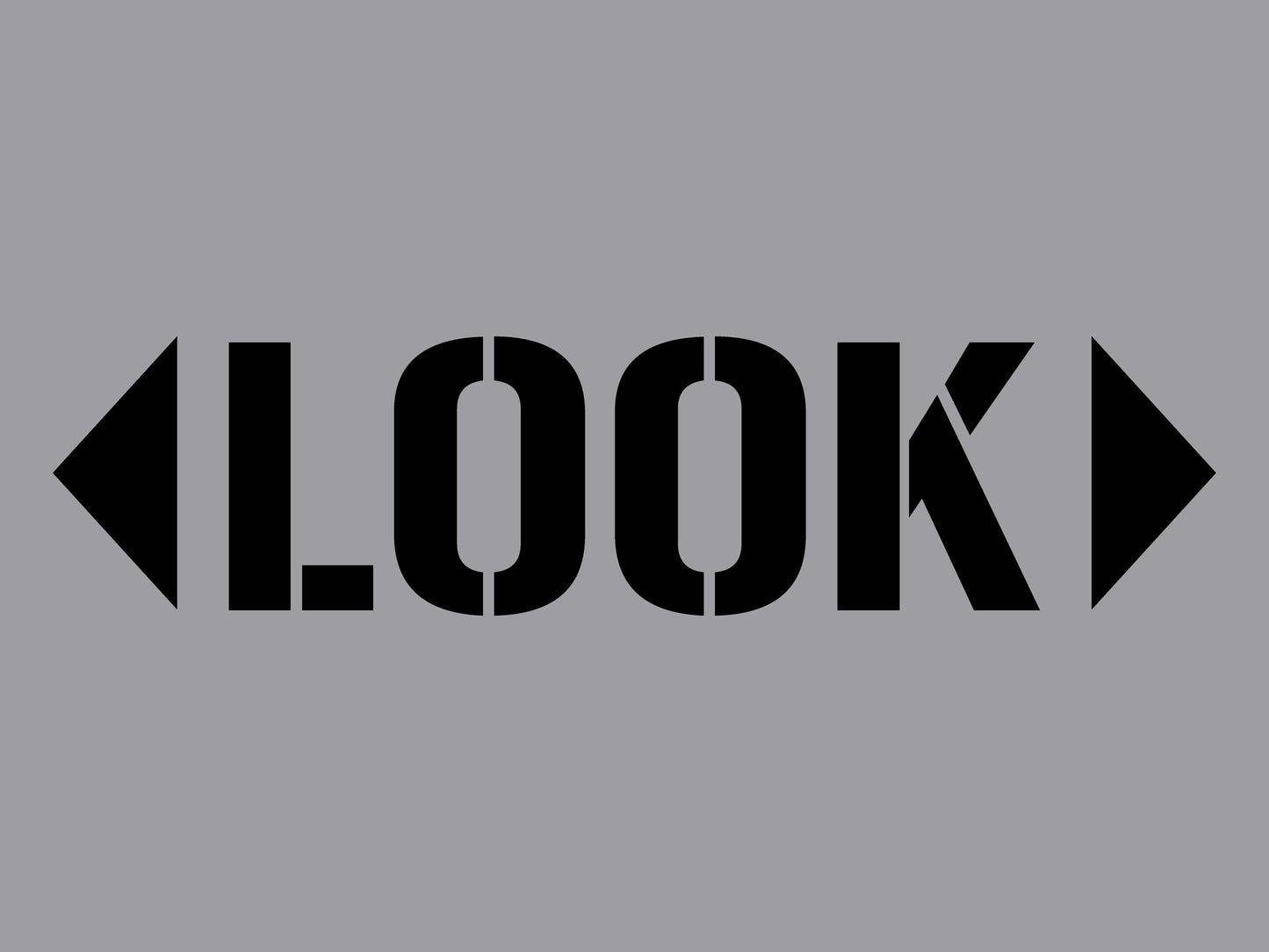 Look - Aluminium Composite Stencil