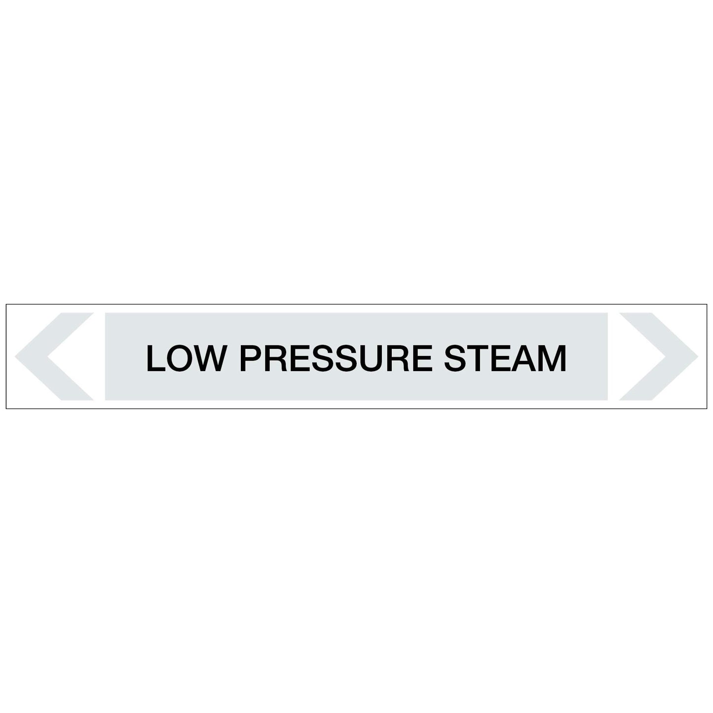 Steam - Low Pressure Steam - Pipe Marker Sticker