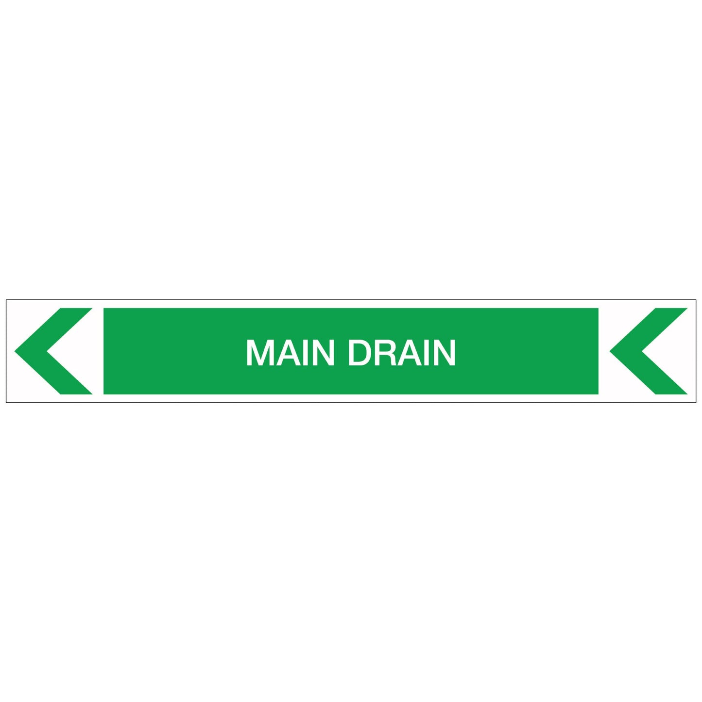 Pool/Spa - Main Drain (Left) - Pipe Marker Sticker