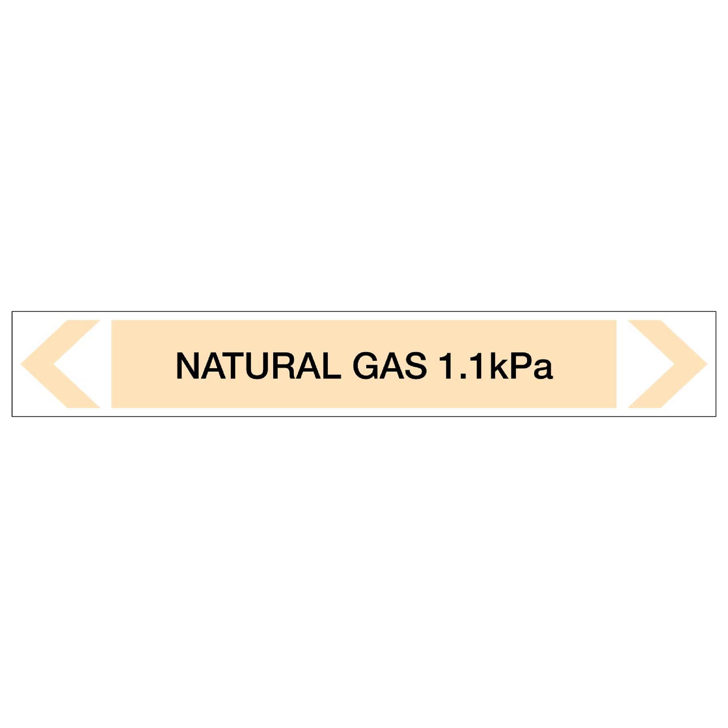 Gases - Natural Gas 1.1kPa - Pipe Marker Sticker