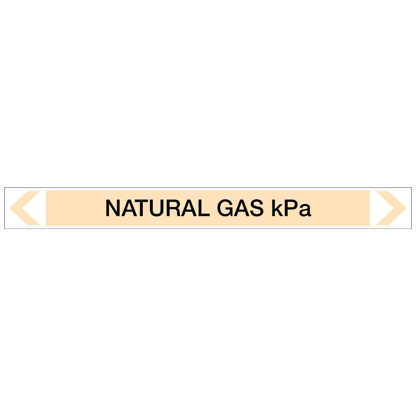 Gases - Natural Gas kPa - Pipe Marker Sticker