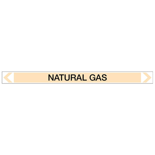 Gases - Natural Gas - Pipe Marker Sticker