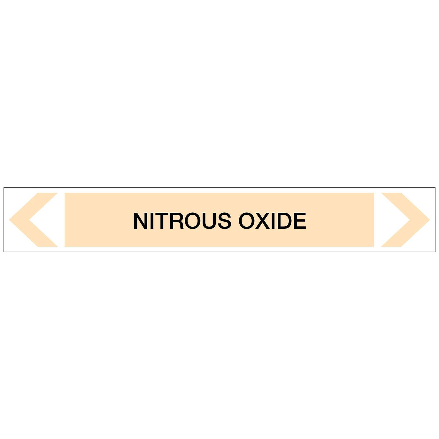 Gases - Nitrous Oxide - Pipe Marker Sticker
