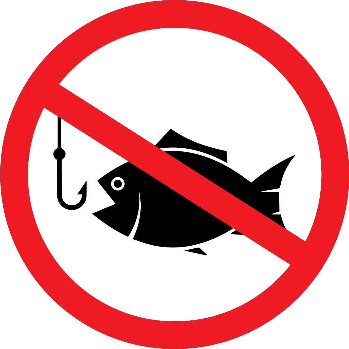 No Fishing Decal – New Signs