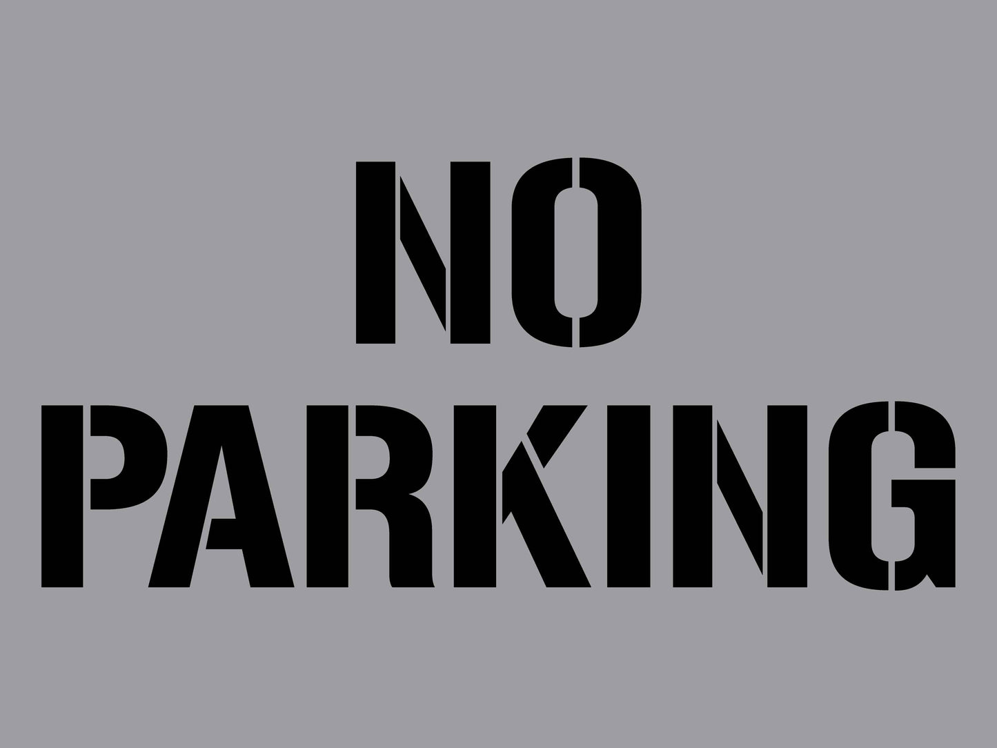 No Parking - Aluminium Composite Stencil
