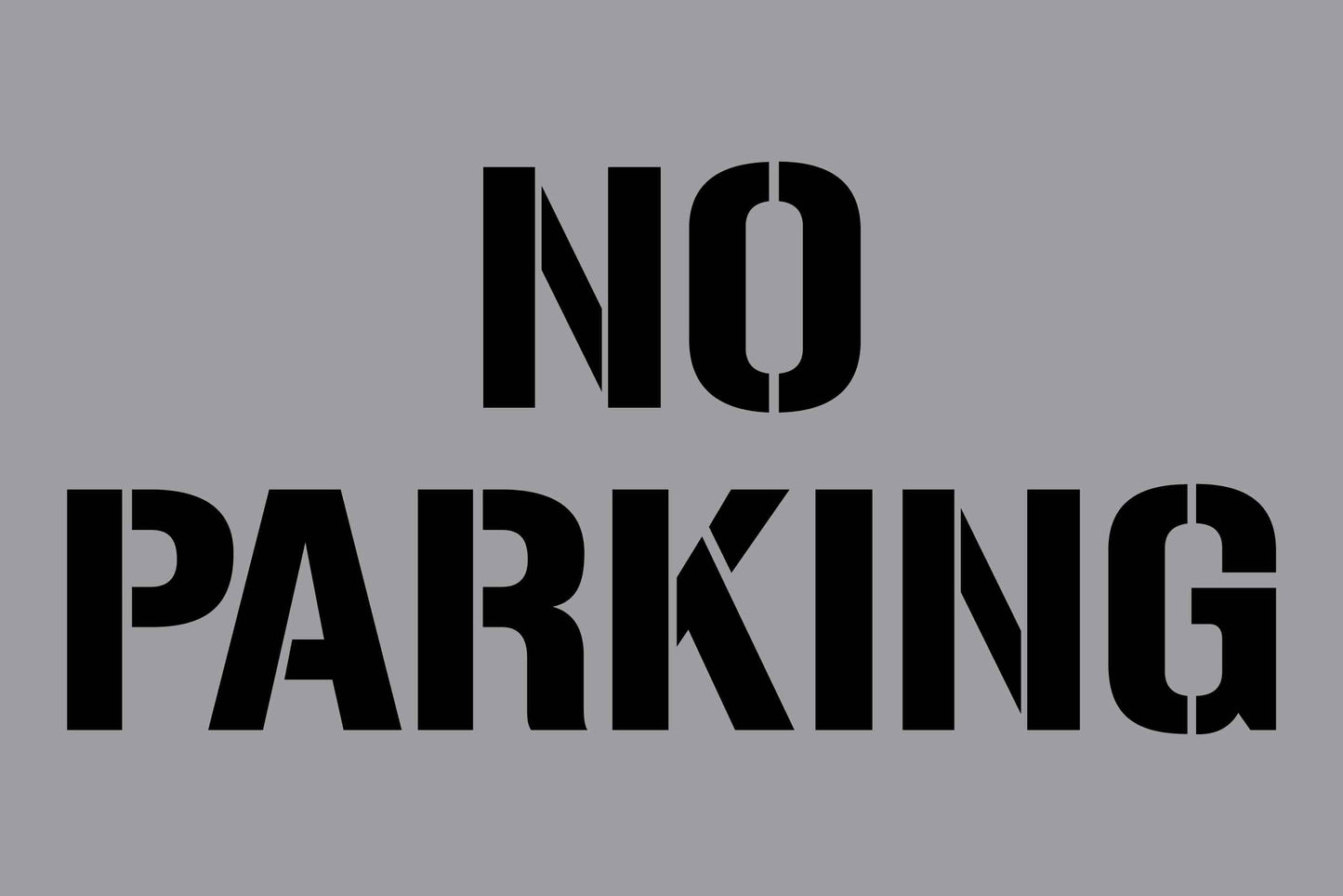 No Parking - Aluminium Composite Stencil