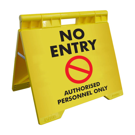 No Entry Authorised Personnel Only - Evarite A-Frame Sign