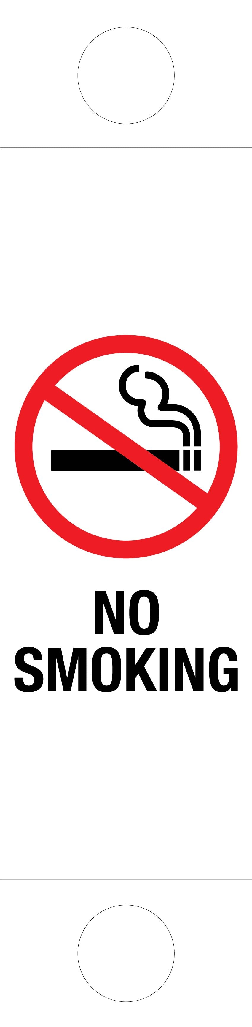 No Smoking - Corflute Bollard Traffic Signs