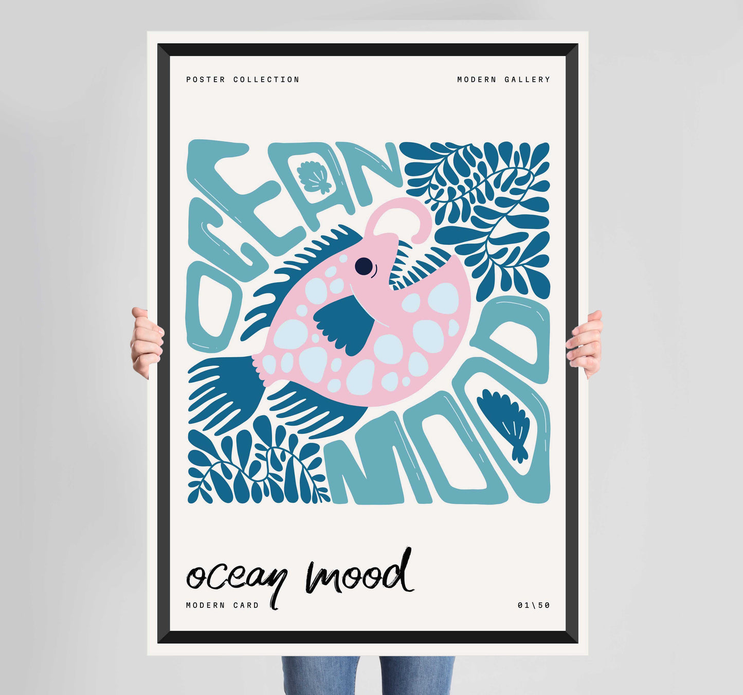 Ocean Mood 2 Fish Poster Wall Art Prints