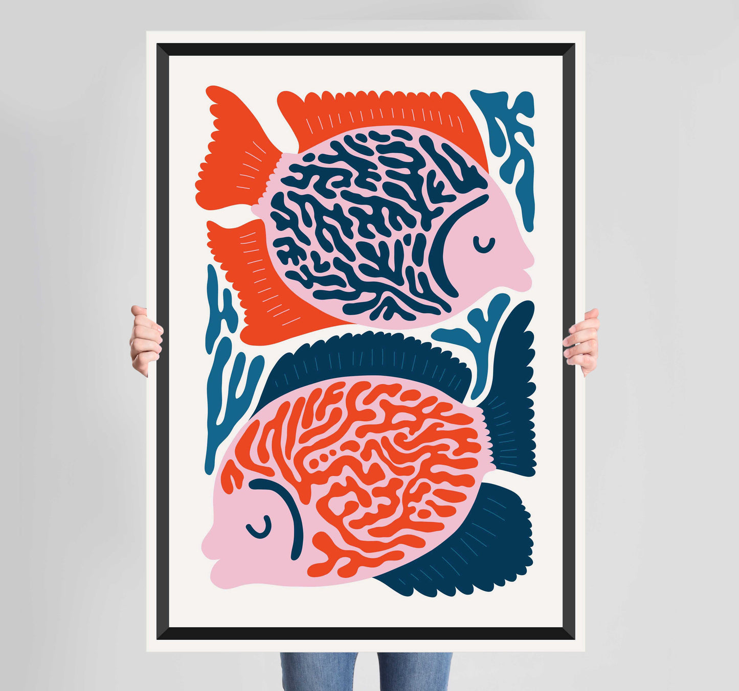 Ocean Mood Fish Poster Wall Art Prints