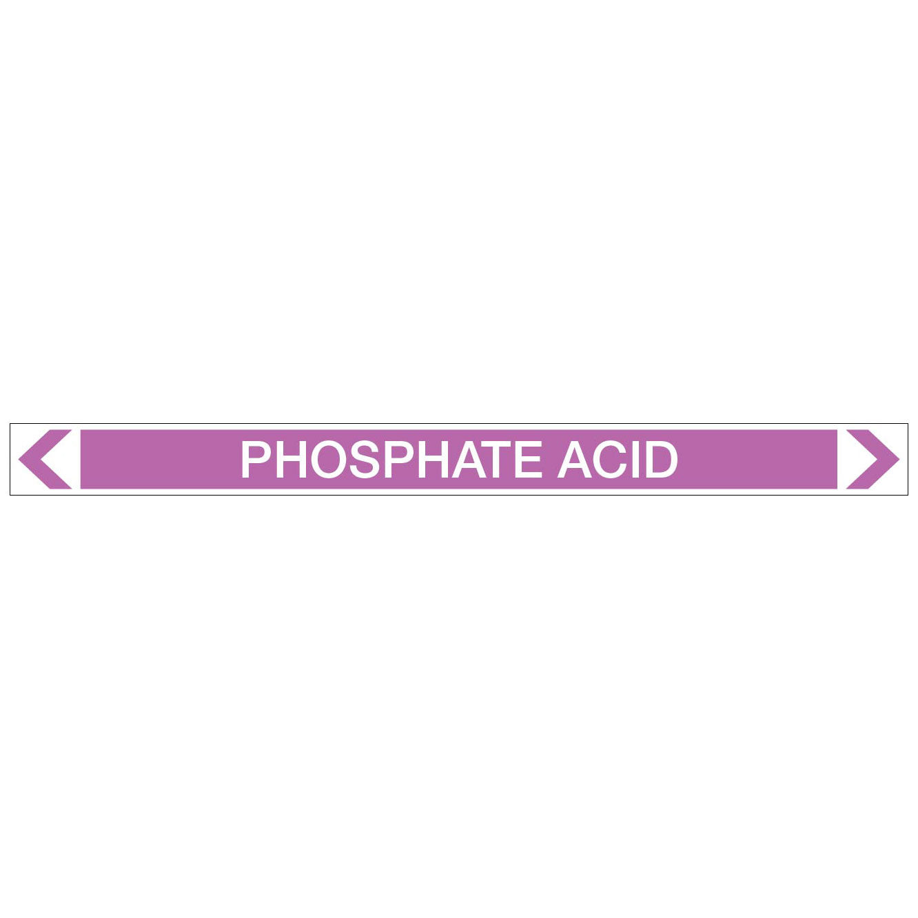 Alkalis / Acids - Phosphate Acid - Pipe Marker Sticker