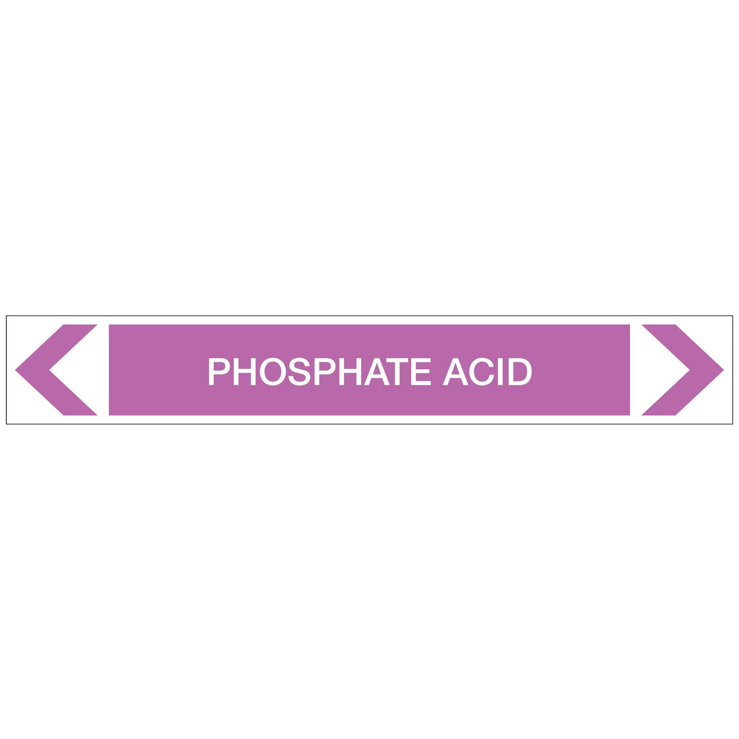 Alkalis / Acids - Phosphate Acid - Pipe Marker Sticker