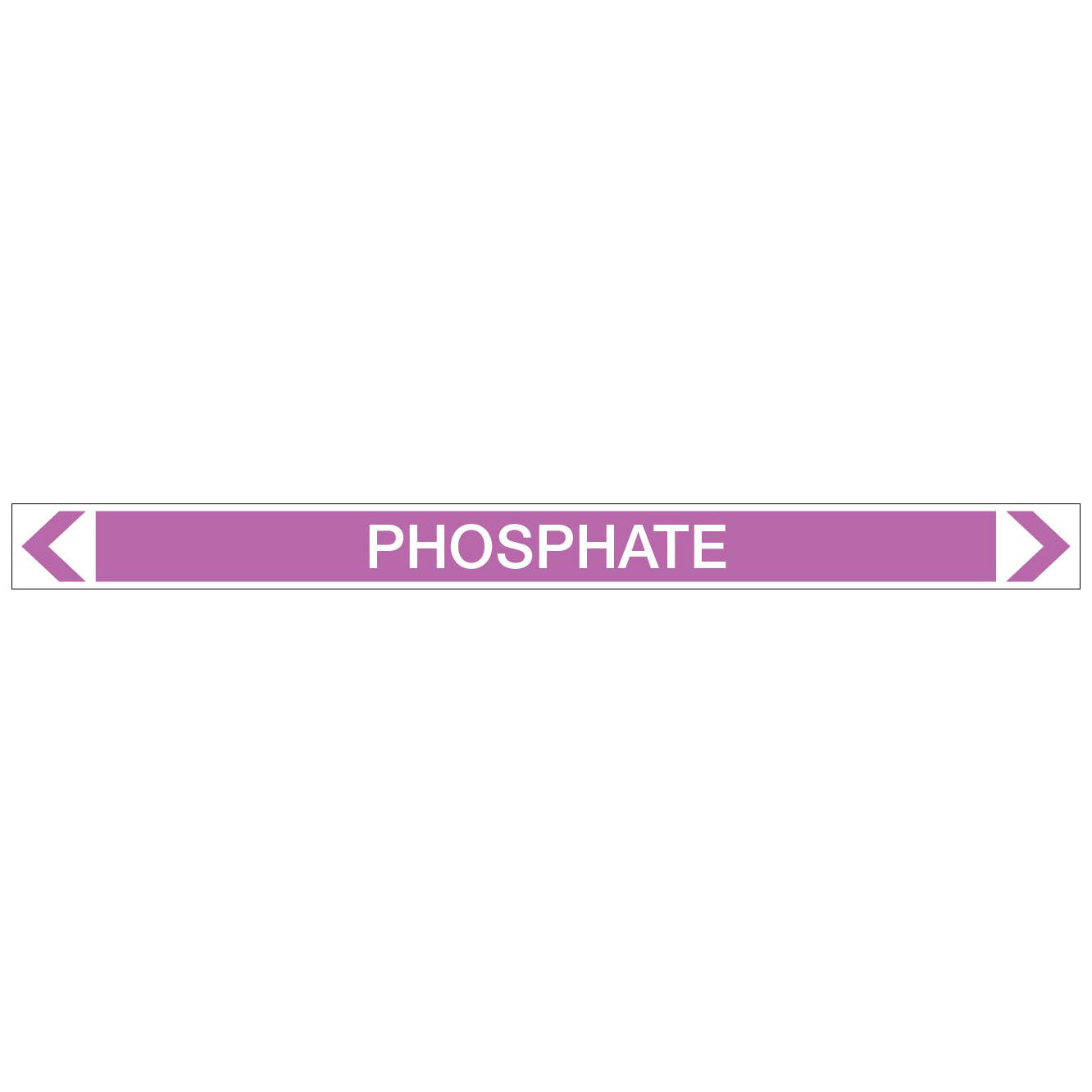Alkalis / Acids - Phosphate - Pipe Marker Sticker