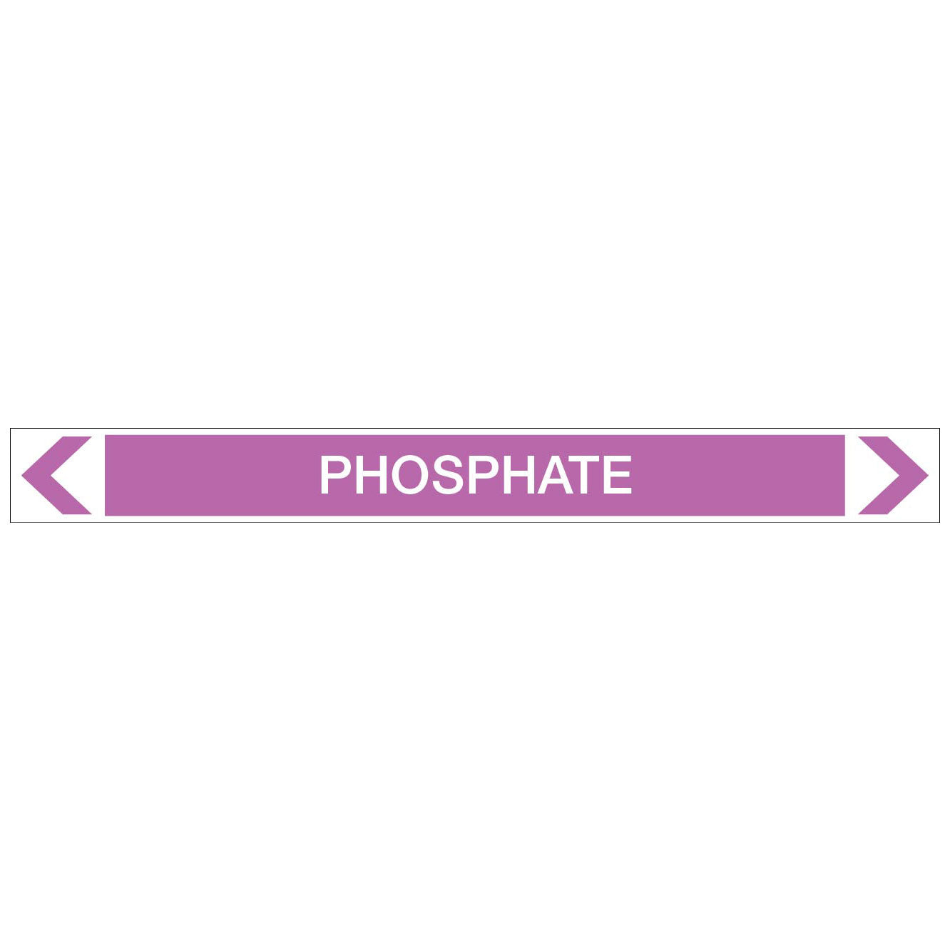 Alkalis / Acids - Phosphate - Pipe Marker Sticker