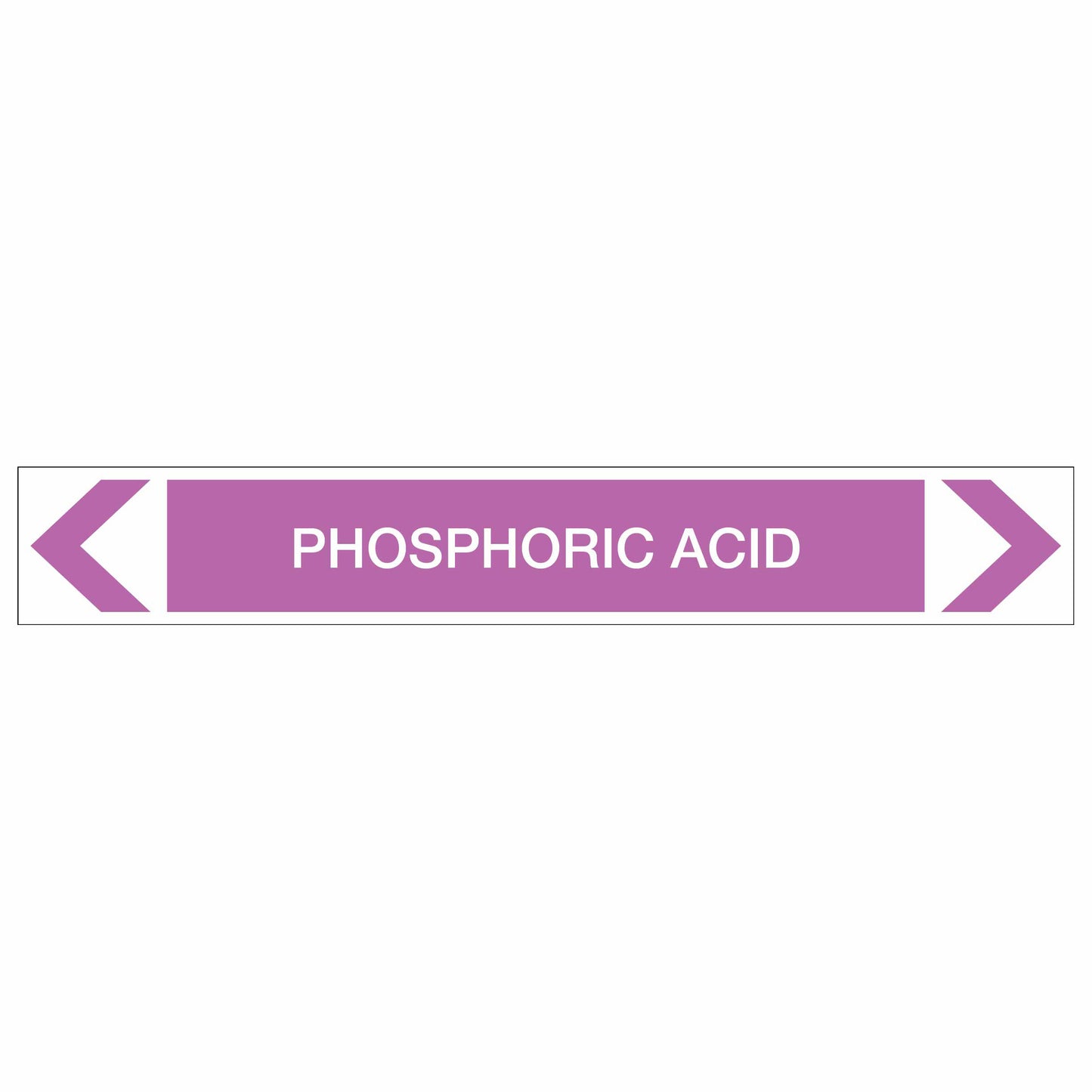 Alkalis / Acids - Phosphoric Acid - Pipe Marker Sticker