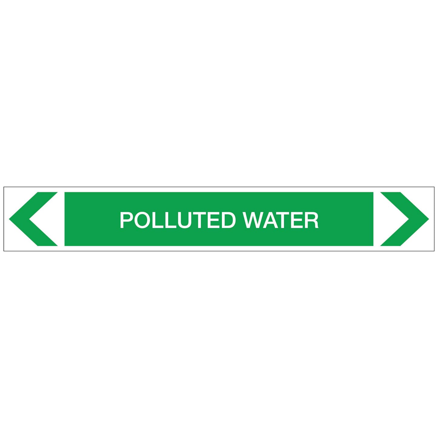 Water - Polluted Water - Pipe Marker Sticker