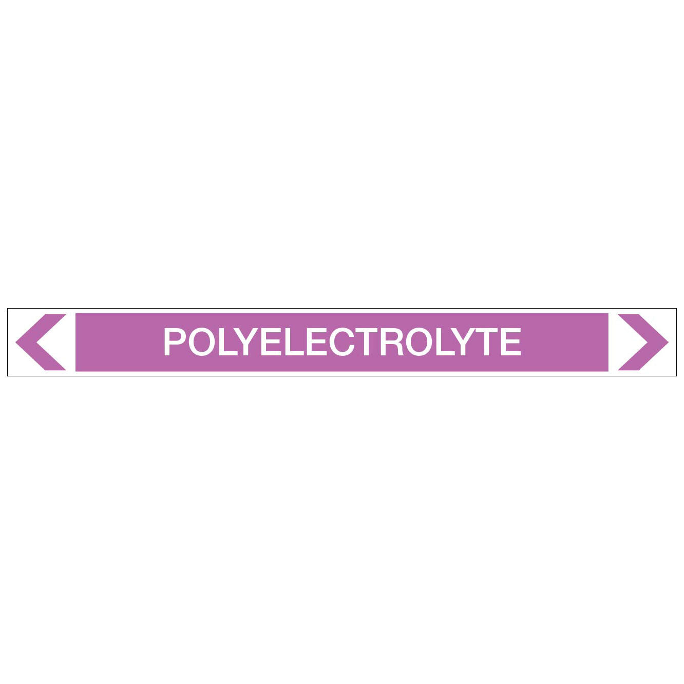 Alkalis / Acids - Polyelectrolyte - Pipe Marker Sticker