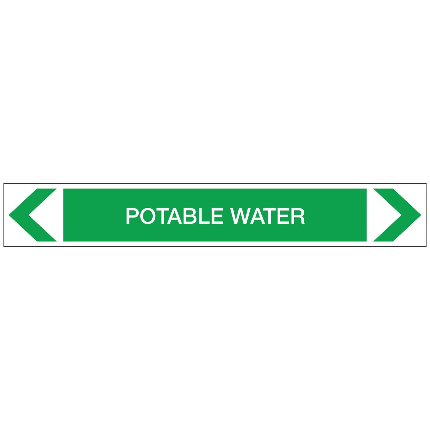 Water - Potable Water - Pipe Marker Sticker