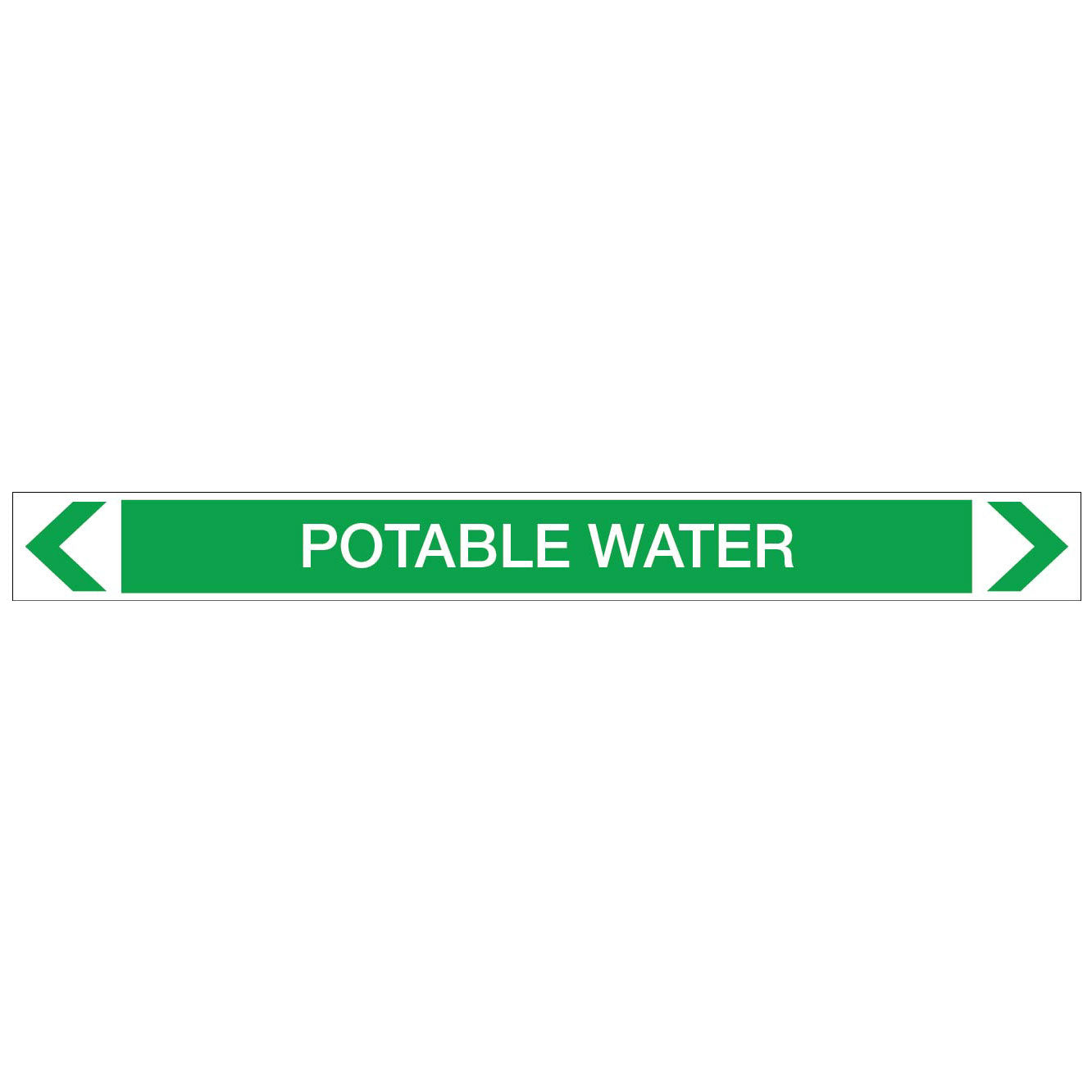 Water - Potable Water - Pipe Marker Sticker