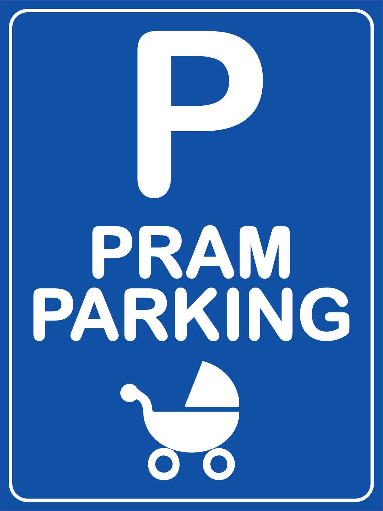 Pram Parking Sign
