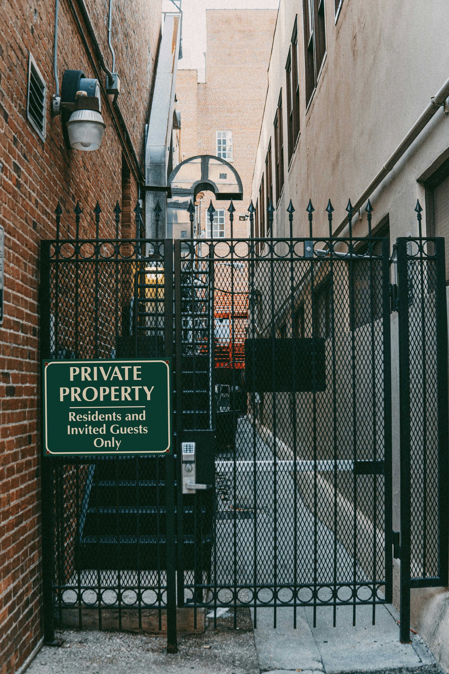 Private Property Residents and Invited Guests Only Sign